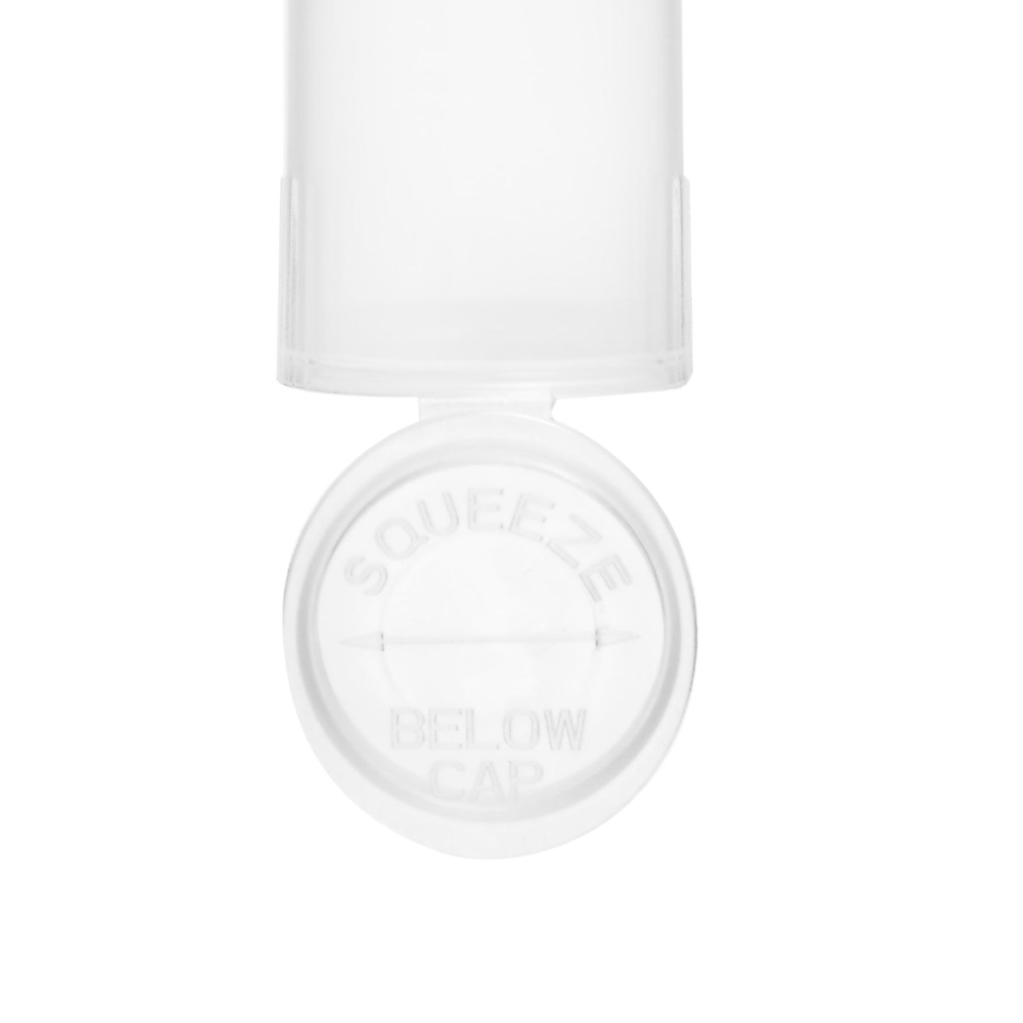 120mm RX Squeeze Tubes Translucent Clear 500 COUNT