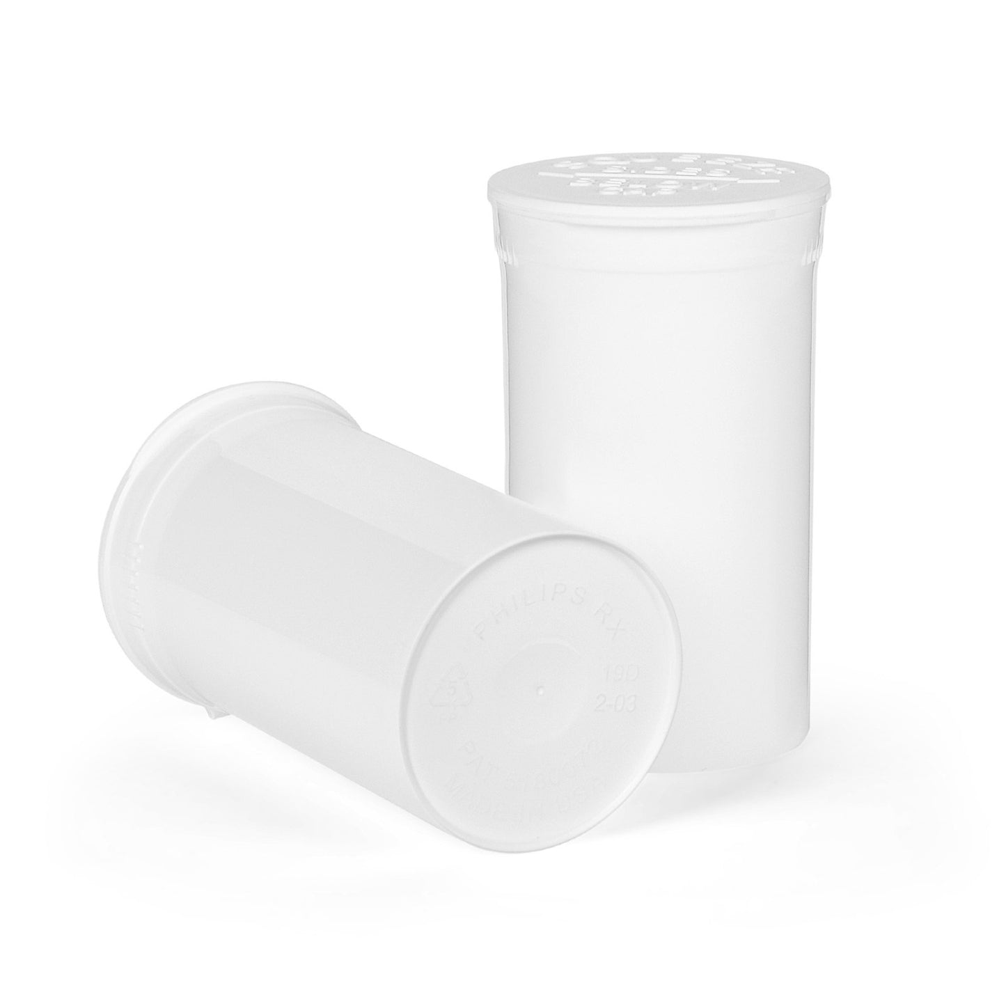 19 Dram Philips RX Pop Top Opaque White 225 COUNT