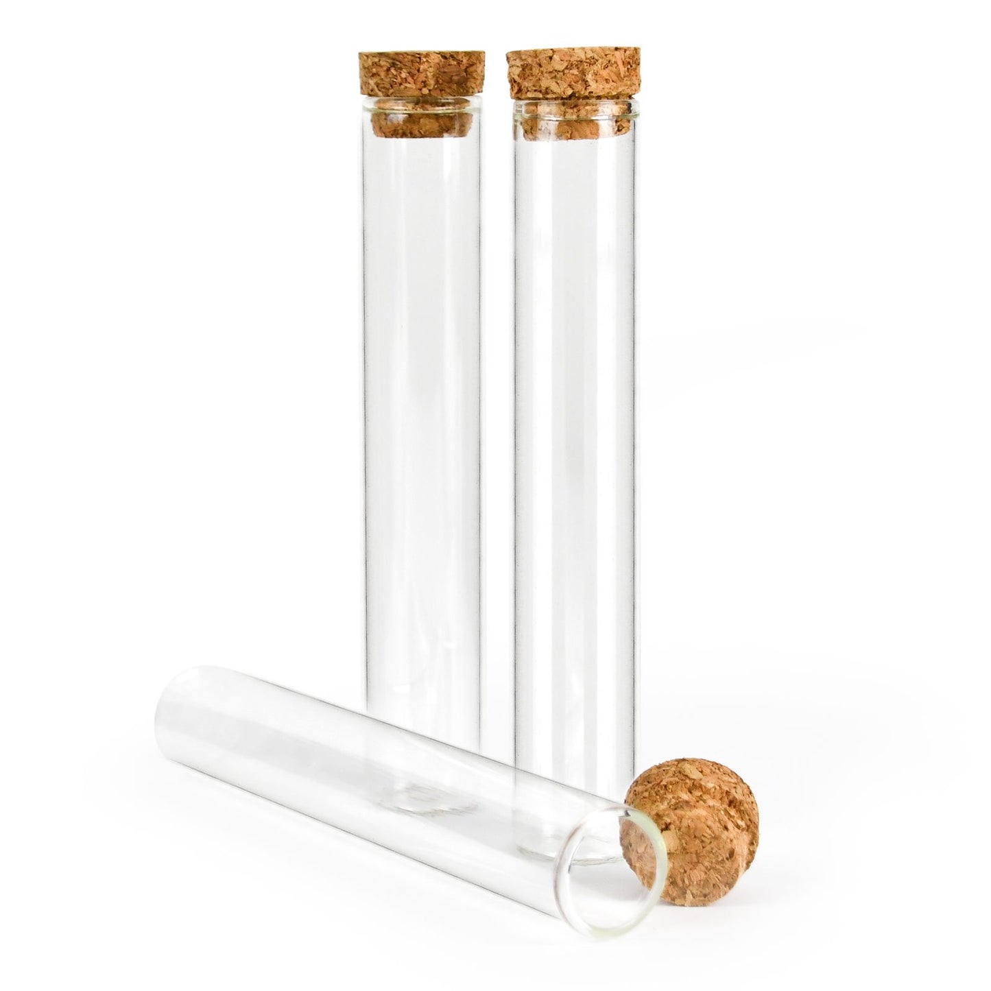 130mm Glass Pre Roll Tube w/Cork Top 400 COUNT