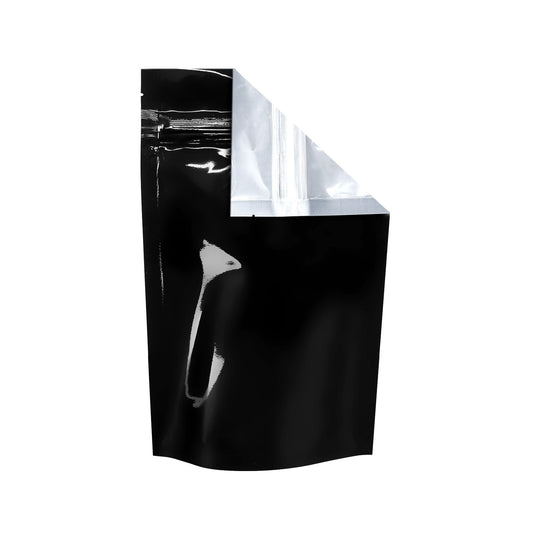 Mylar bag Tear Notch Clear Black 1/2oz 1000 COUNT