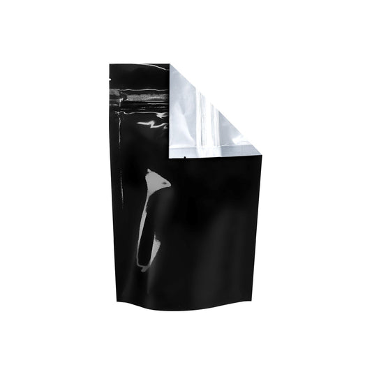 Mylar Bag Tear Notch Clear Black 1/4oz 1000 COUNT