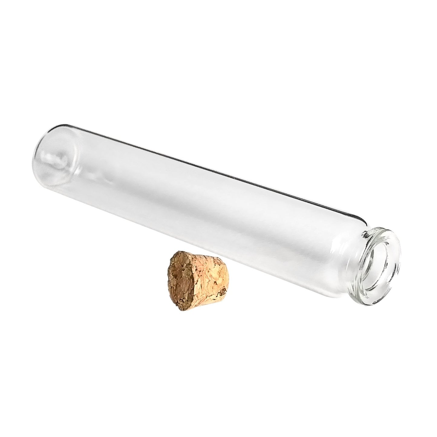 120mm Glass Pre Roll Tube with Cork Top 546 COUNT