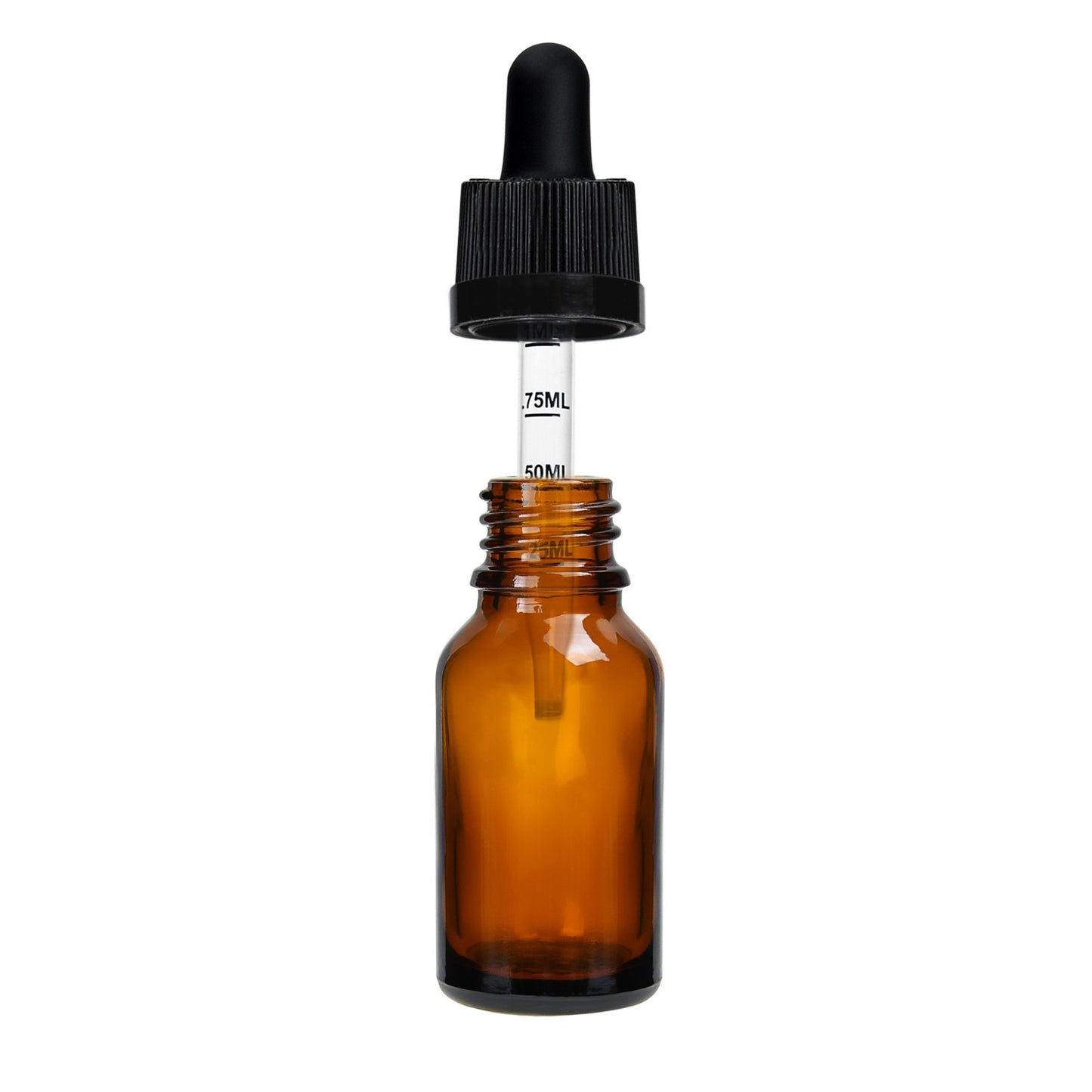 15ML / 0.5OZ Glass Tincture  Amber Dropper Bottles 156 COUNT