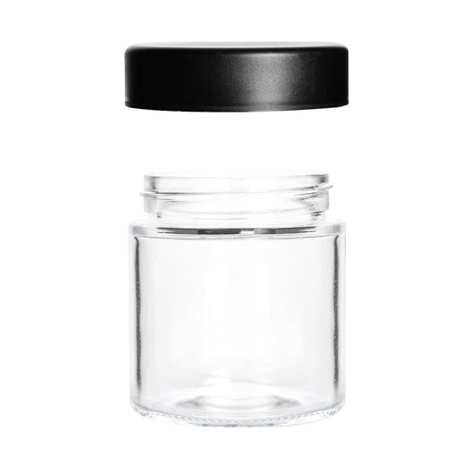 3oz Child Resistant Glass Jars with Black Caps 5 Grams 150 COUNT