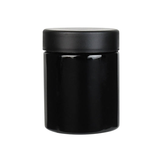 4oz Child Resistant Cap Black Jars 7 GRAMS 100 COUNT