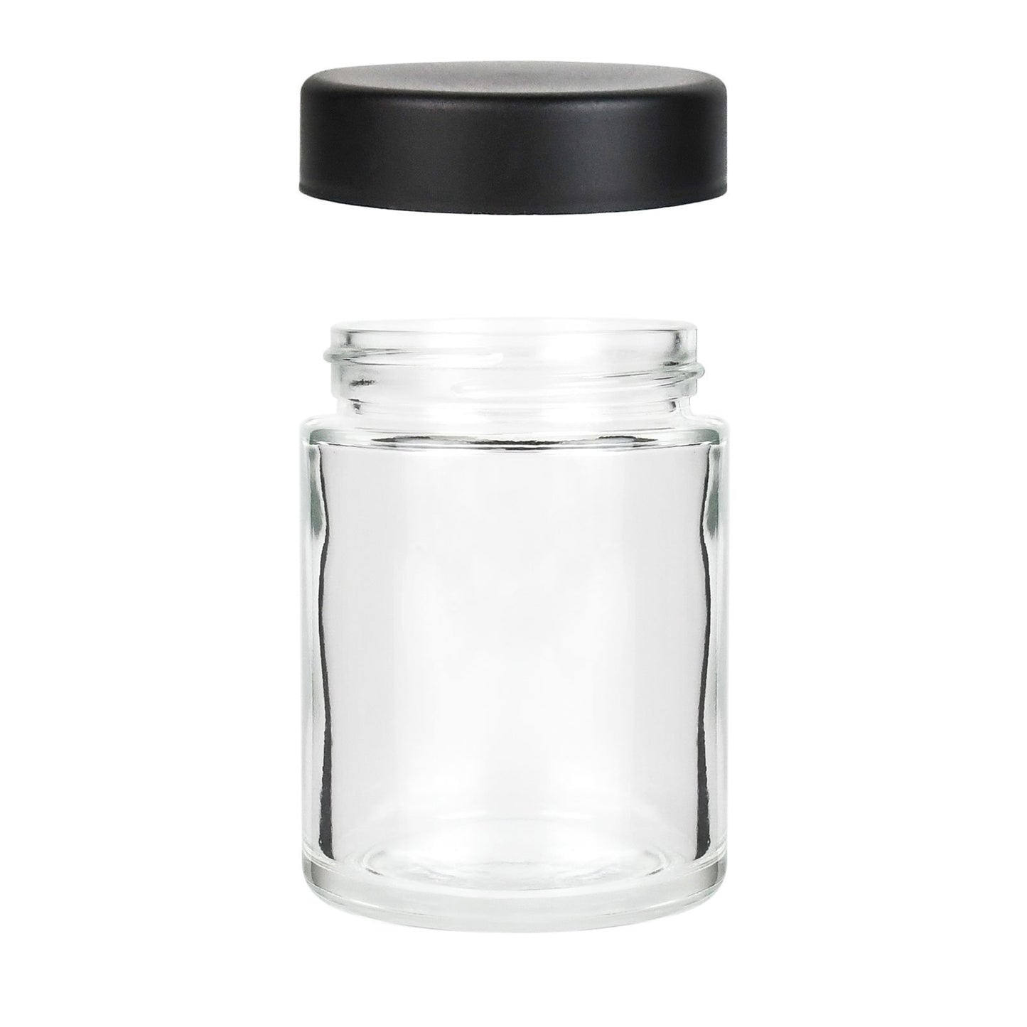 4oz Child Resistant Glass Jars with Black Caps 7 Grams 100 COUNT