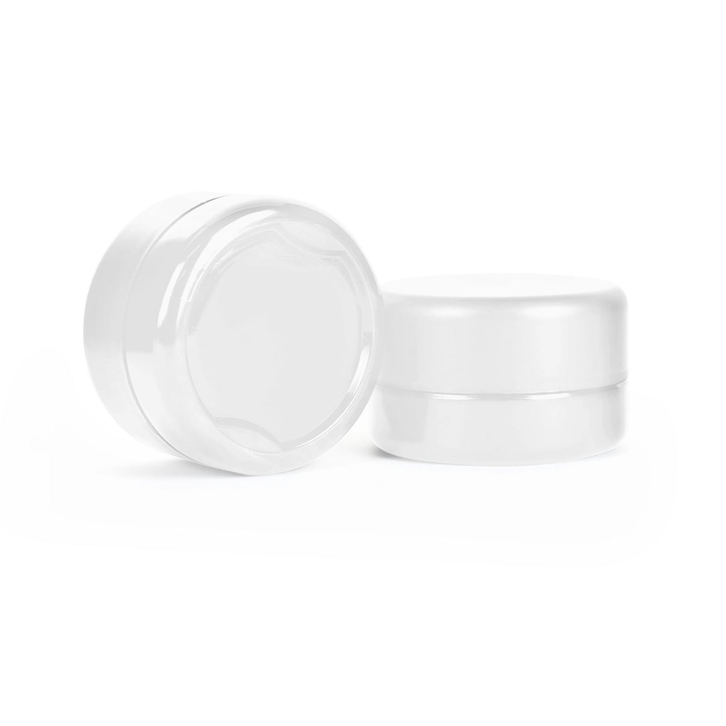 9ml Child Resistant White Glass Jar with White Cap 2 Gram 320 COUNT