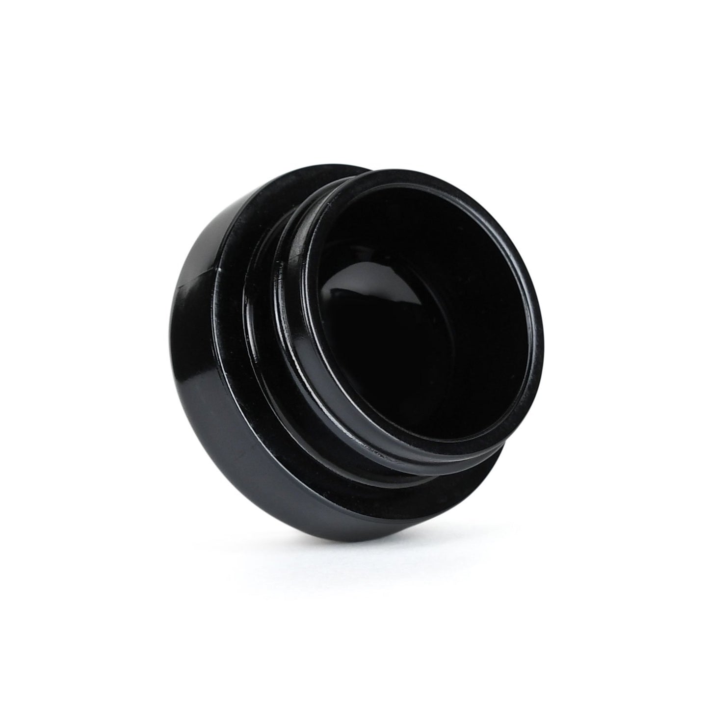 9ml Child Resistant Black Glass Jar with Black Cap 2 Gram 320 COUNT