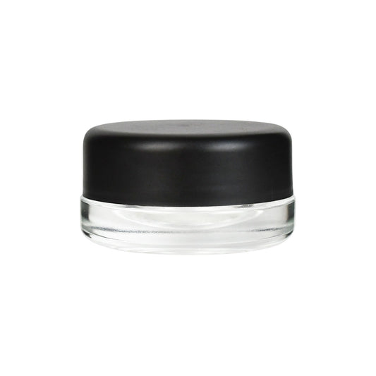 9ml Child Resistant Glass Jar with Black Cap 2 Gram 320 COUNT