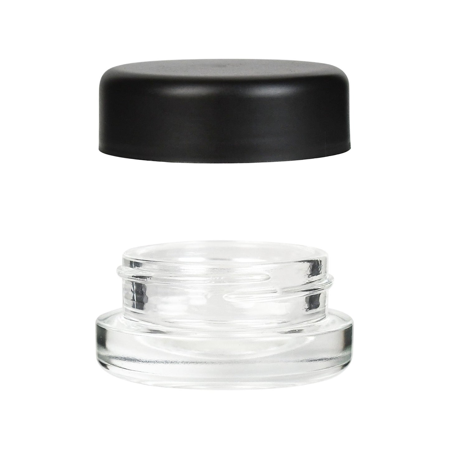 9ml Child Resistant Glass Jar with Black Cap 2 Gram 320 COUNT