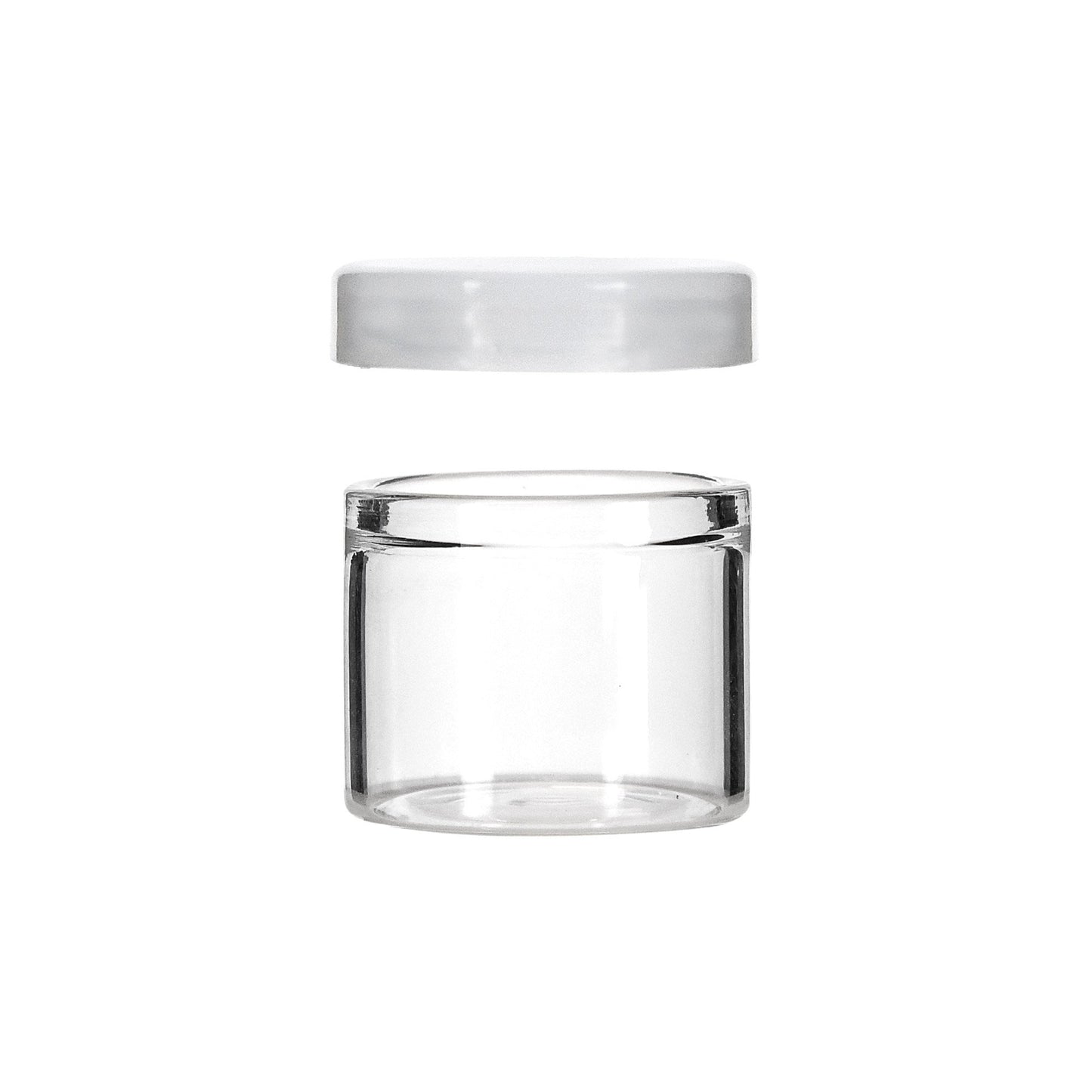 6ml Glass Wide Neck Concentrate Container with Silicone Cap 1 Gram - 144 COUNT