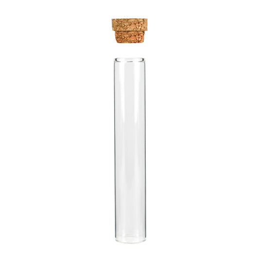 130mm Glass Pre Roll Tube w/Cork Top 400 COUNT