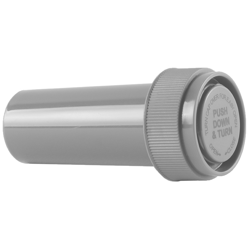Turnt Cap 8 Dram Push Down & Turn Cap Opaque Silver - 410 COUNT – K Luv Inc